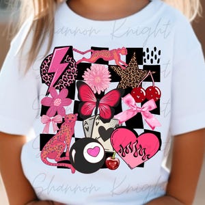 Diseño PNG femenino de moda: Lazos de leopardo rosa (Descarga digital)