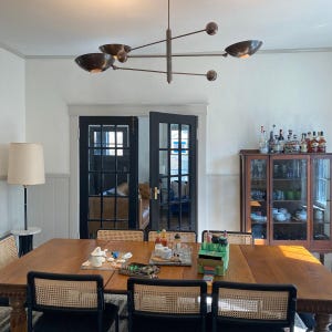 3 Pendant Light Mid Century Modern Raw Brass Sputnik Chandelier Light Brass Modern Ceiling Custom Ceiling Light Fixture