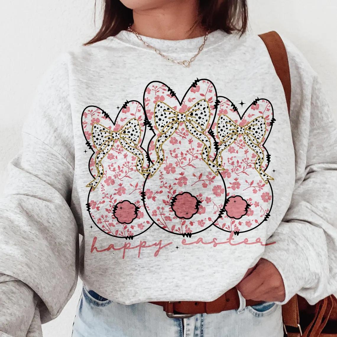 Happy Easter Puff Sleeve Top