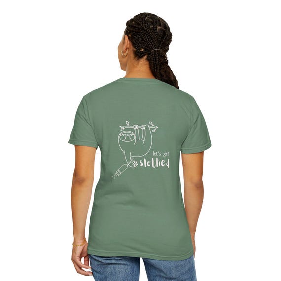 Funny Sloth Let's Get Slothed Cute Illustration Tee Gift Funny Sloth Let's Get Slothed Cute Illustration Tee Gift
