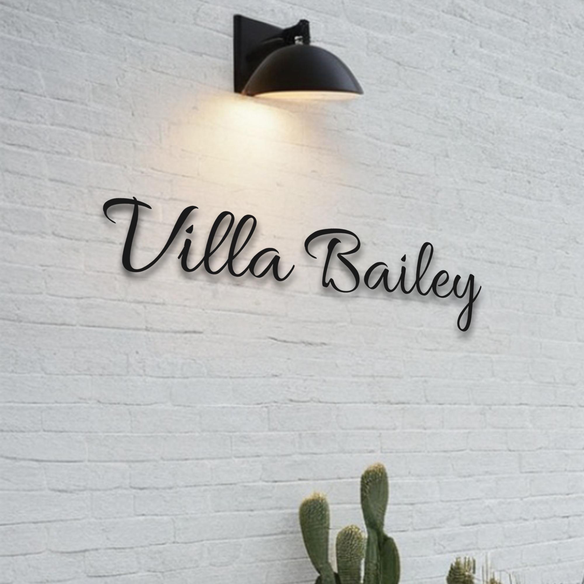 Custom Metal House Name Sign,outdoor House Name Plaque, Outdoor House ...