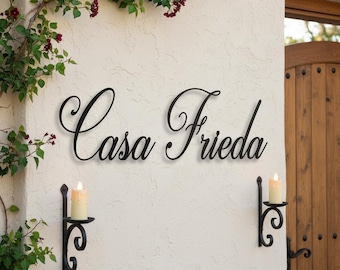 Custom metal  House Name sign,Outdoor House Name Plaque, Outdoor House Signs, Traditional, Housewarming gift,Casa metal sign,House name sign