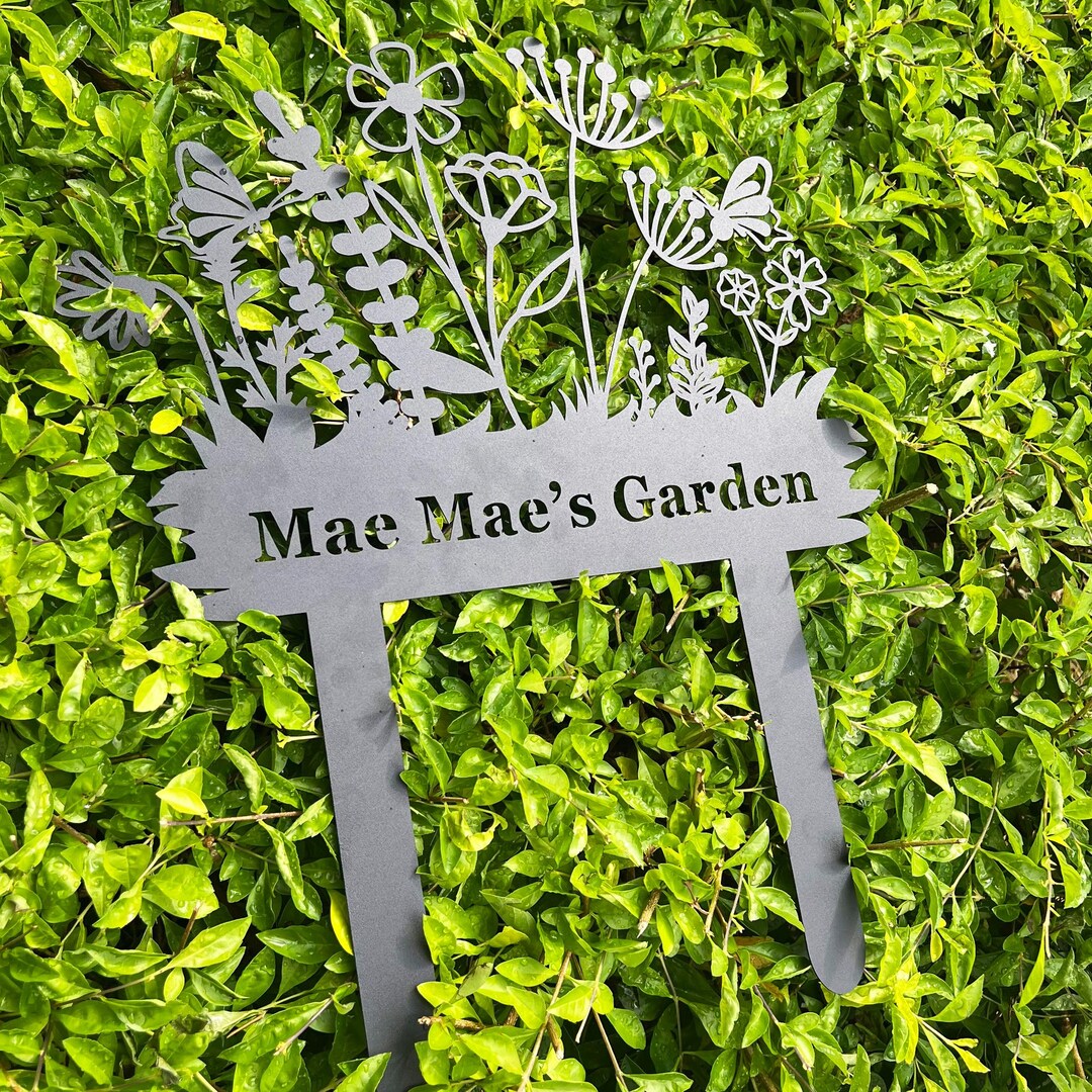 Stake Names Custom Garden Memorial Stake, Gardener Name Sign, Custom Garden Sign ...