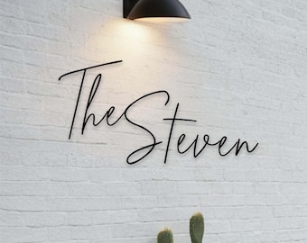Custom Metal House Name Sign, Wedding Backdrop, Outdoor House Signs, Housewarming Gift, Casa Metal Sign,Last Name sign,Shower Back Drop Sign