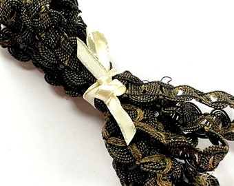 Vintage Victorian Gold Black  Trim