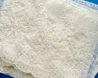 Vintage  Embroidered Lace Trim