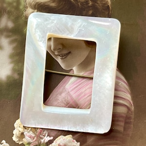 Antique  Mother of Pearl Shell Brooch
