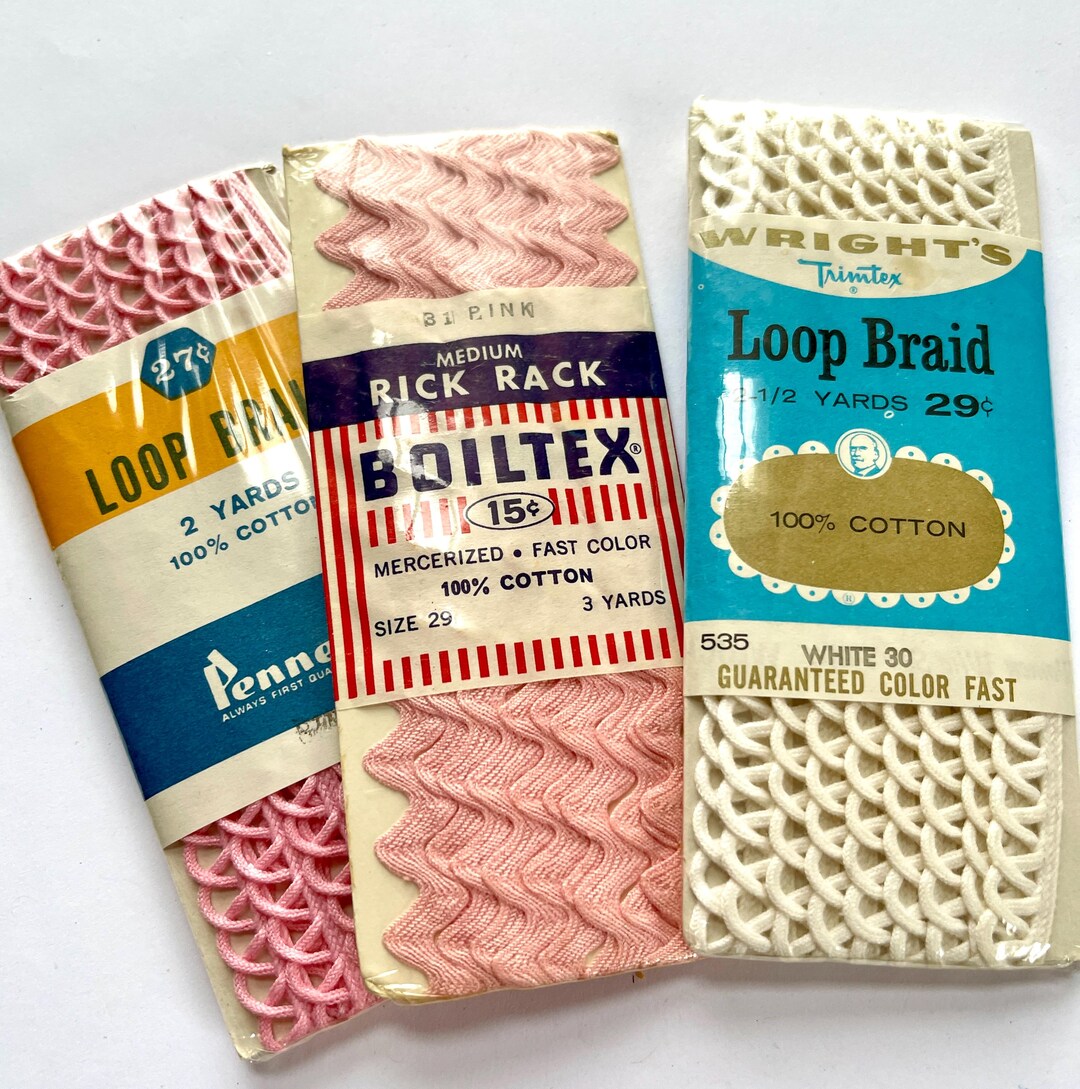 Vintage Rick Rack and Loop Braid Trim - Etsy