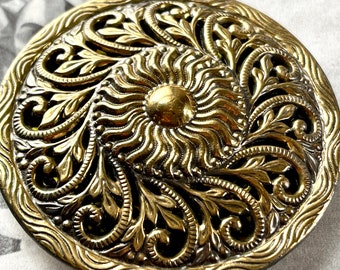 Large Vintage filigree Buckle Slide