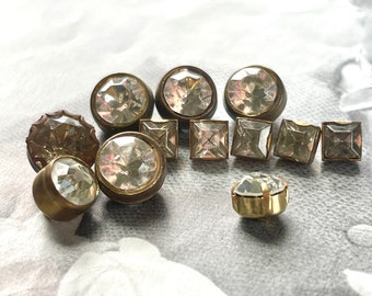 Vintage  Rhinestone Buttons