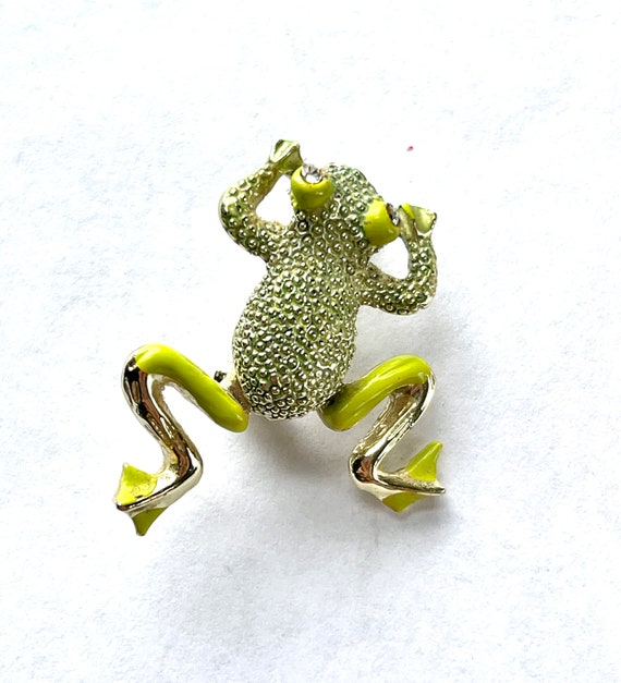 Vintage Frog Pin Etsy