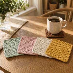 Crochet Coaster Pattern, Crochet Mug Rug Pattern, Mug Coaster Pattern, Coaster Crochet Pattern, Coaster Pattern