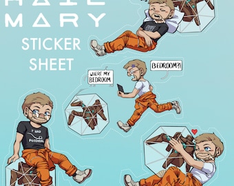 Project Hail Mary Sticker Sheet