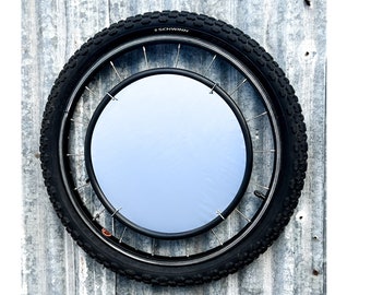 Recycled BMX Bike Wheel Mirror - 1 in stock and ready to ship!