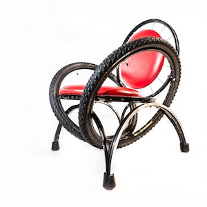 Bike Wheel Lounge Chair - Vector