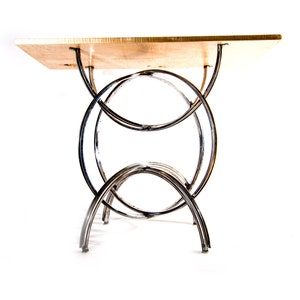 S-2 Bike Wheel Console Table