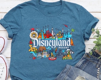 Camiseta de Disneyland Resort, Camiseta de viaje a Disneyland, Camiseta familiar de Disneyland, Camiseta de Magic Kingdom, Camiseta de Disneyland, Camiseta de parques Disney, Camiseta Disney