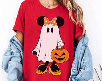 Retro Mickey Minnie Ghost Halloween Shirt