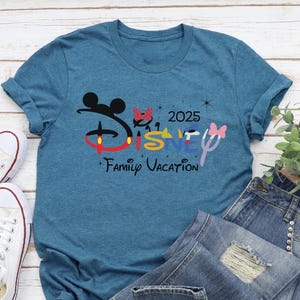 Disney 2025 T-shirt, Disney Familienurlaub 2025, Disney Familien Reise Shirt, Disneyland 2025 Shirt, Disney Familie Passendes T-Shirt, BTW Shirt
