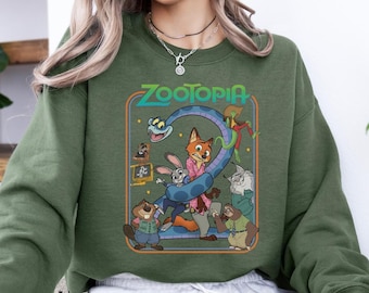 Bluza z kapturem Disney Zootopia 2, bluza z kapturem Disney Family Trip, sweter Nick Wilde Judy Hops