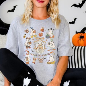 Chemise fantôme Mickey et ses amis, chemise Halloween Disneyland, t-shirt Halloween Coquette Disney, chemise Trick or Treat Disney, chemise saison effrayante