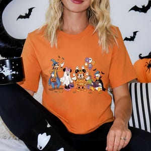 Disney Mickey and Friends Halloween Shirt, Mickey and Friends Ghost Shirt, Disney Pumpkin Shirt, Disney Halloween Tees, Not So Scary Party