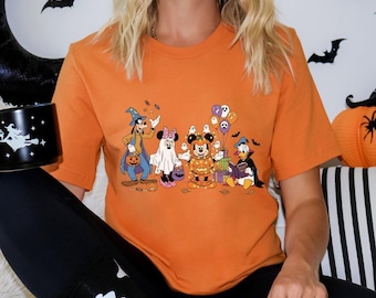 Disney Mickey and Friends Halloween Shirt, Mickey and Friends Ghost Shirt, Disney Pumpkin Shirt, Disney Halloween Tees, Not So Scary Party