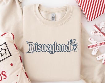 Retro Disneyland Sweatshirt, Mickey Disneyland Sweater, Vintage Disney Sweatshirt, Family Disneyland Vacation Hoodie, Magic Land Sweatshirt