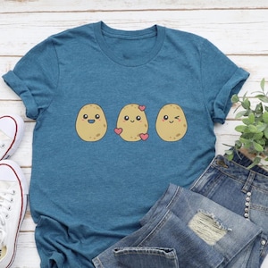 Cute Potato Shirt, Potato Tee, Matching Potato Shirt, Potato Lover Gift, Potato Lover Shirt, Spud Shirt, Potato Tshirt, Girls Potato Tee