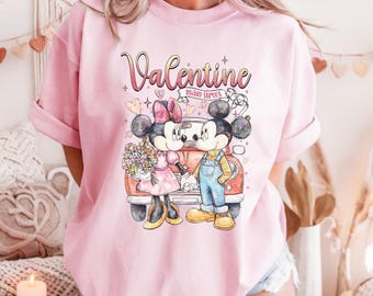 Camiseta de San Valentín en Main Street, camiseta de San Valentín de Disneyland, camiseta de pareja de San Valentín de Disney