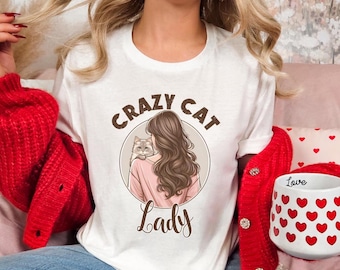 Crazy Cat Lady Shirt, Cat Lover Gifts, Cat Owner Shirt, Cat Mom Shirt, Gift for Cat Mom, Cat Lover, Cat Owner Gift, Cat Mother's Day Shirt
