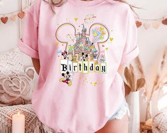Birthday Girl Shirt, Disney Birthday Shirt, Disneyland Birthday Girl Shirts, Disneyworld Shirt, Disney Birthday Party Gift,Mickey Minnie Tee
