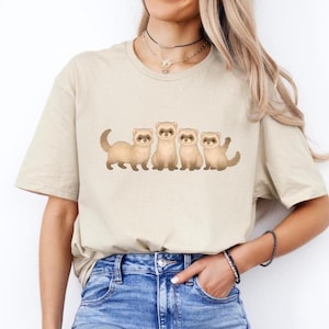 Cute Ferrets Shirt, Ferrets Owner Gift, Ferret Lover Shirt, Cute Ferret Gift, Sneaky Ferret Gift, Funny Ferret T-shirt, Animal Lover Gift