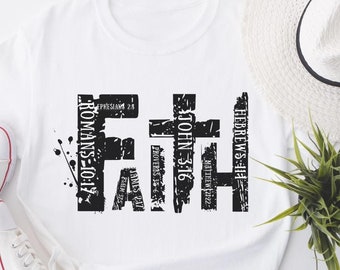 Camiseta cristiana con versículo bíblico