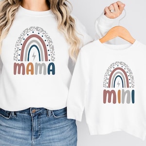 Mommy and Me Matching Sweatshirt, Little Things Cute Mom and Toddler Matching Sweatshirt, Mama Sweatshirt, Christmas Gift Idea, Youth Sweats