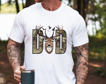 Deer Hunting Dad Shirt, Dad Shirt, Gift for Hunter, Father's Day Shirt, Hunting T-shirt, Hunter Lover Tee, Funny Dad Shirt, Deer Head Shirt