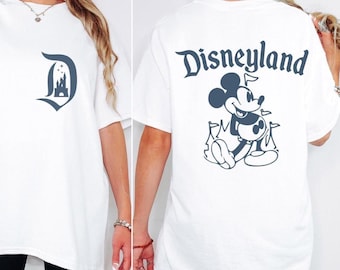 Disneyland Mickey shirt, vintage Disneyland shirt, retro 2-zijdig Disney shirt, Disney World familie shirt, Disney familie-uitje T-shirt, Disney cadeau