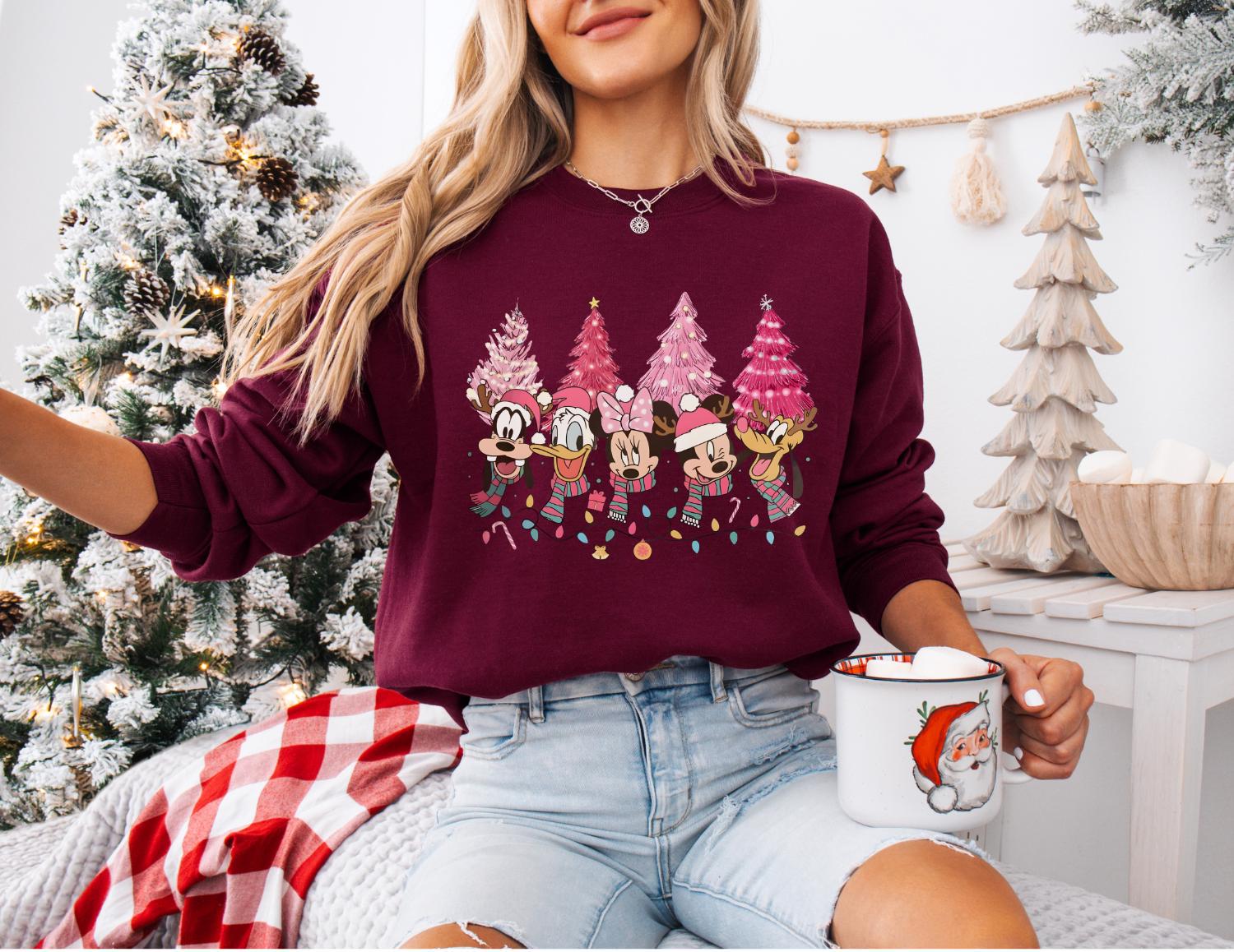 ディズニー ミッキーと仲間たちのクリスマスツリー スウェットシャツ 