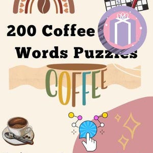 200 Crossword Puzzles: Family-Friendly Variety (Instant Download)