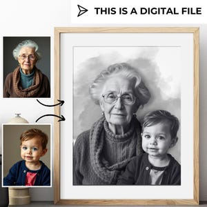 Add Loved One to Photo Add Deceased Loved One Add person to photo sympathy gifts for loss loved one Memorial portrait Death Anniversary gift