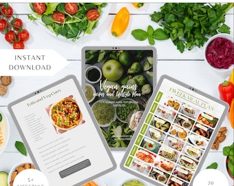Vegan High Protein Recipe Book, Weight Loss Meal Plan (PDF)