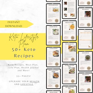 50+ Keto Diet Plans, Ultra Low Carb, High Protein, Healthy Lifestyle, Ketogenic Lifestyle.