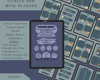 MIND Diet Fitness & Meal Planner (Digitaler Download)