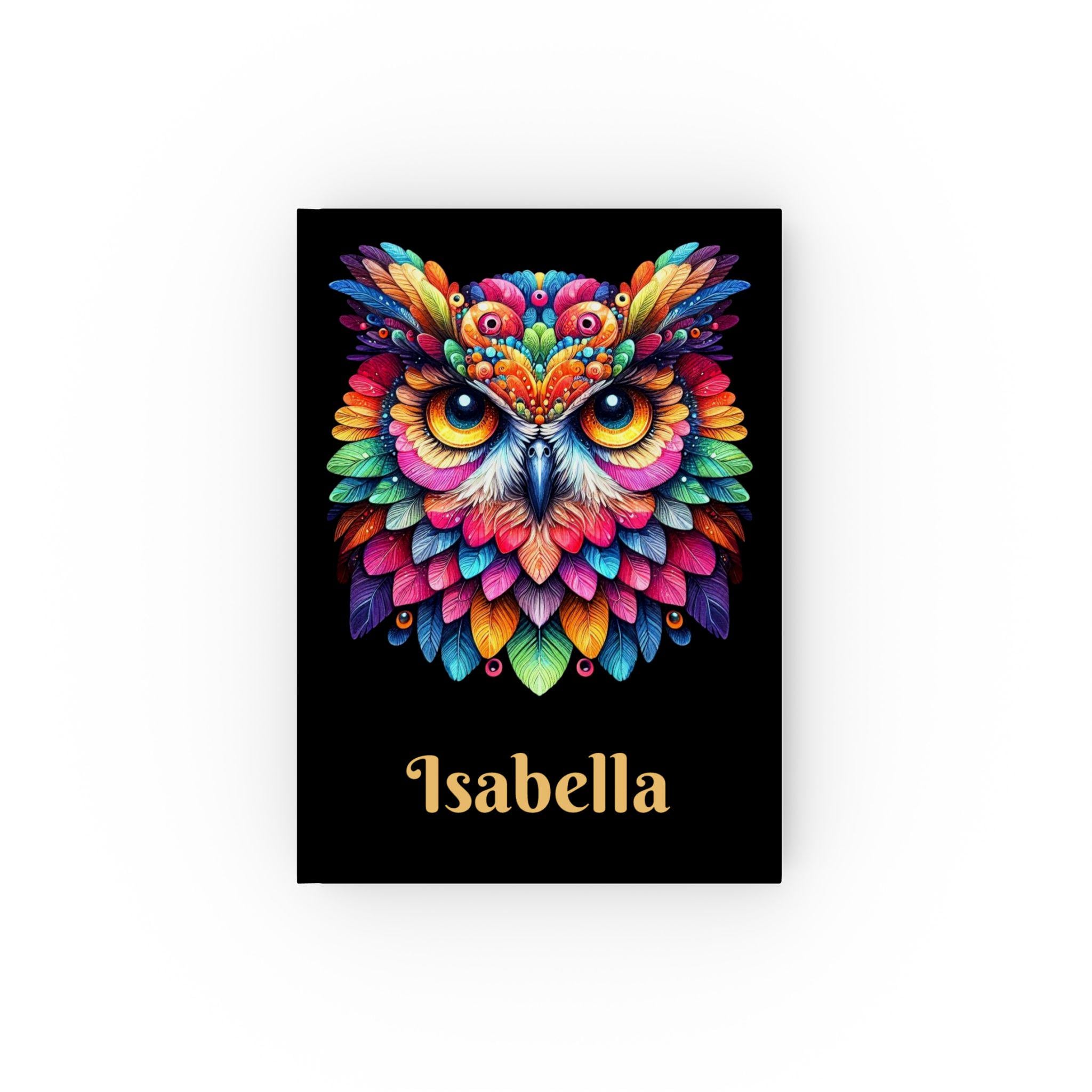 Colorful Owl Hardback Journal: Lined Writing Notebook and Blank Sketchbook options
