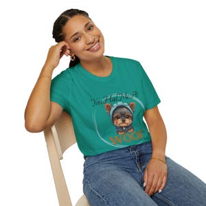 You Had Me At Woof T-Shirt, Cute Dog Lover Gift, Unisex Cartoon Tee, Pet Owner Apparel, Funny Dog Shirt, Animal Lover Gift