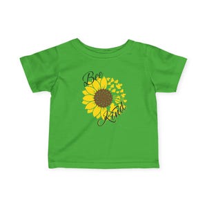 Bee Kind Baby T-Shirt | Sunflower Infant Tee | Positive Message Baby Shirt | Baby Shower Gift