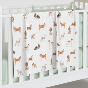 Couverture à langer Puppy Love Baby : un écharpe adorable pour les parents qui aiment les chiens