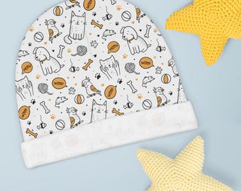 Fun Animal Print Baby Beanie - Baby Shower Idea for Pet Lovers
