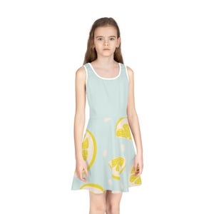 Adorable Lemon Print Sundress for Little Girls - Ideal for Sunny Adventures and Special Occasions