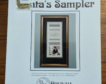 Santa's Sampler Cross Stitch Pattern